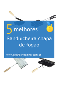 Sanduicheiras chapa de fogão