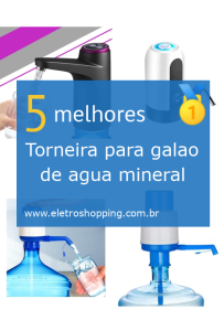 Torneiras para galão de água mineral