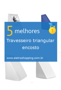 Travesseiros triangulares de encosto