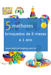 brinquedos de 6 meses a 1 ano