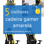 cadeiras gamer amarelas