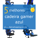 cadeiras gamer azuis