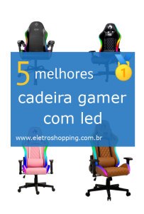 cadeiras gamer com led
