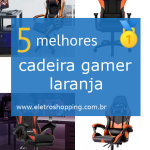 cadeiras gamer laranjas