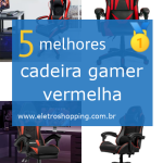 cadeiras gamer vermelhas