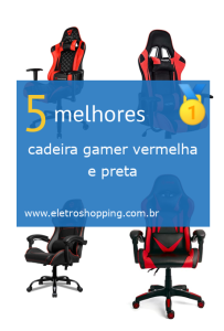 cadeiras gamer vermelhas e pretas