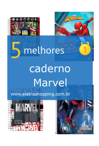 Melhores cadernos Marvel