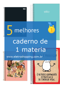 Melhores cadernos de 1 materia