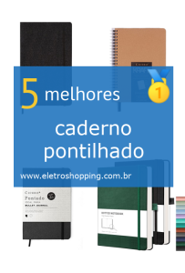 Melhores cadernos pontilhados