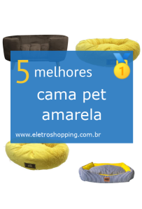 camas pets amarelas