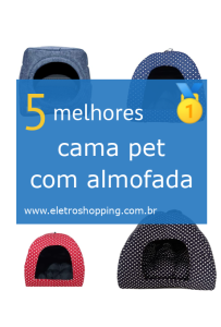 camas pets com almofadas