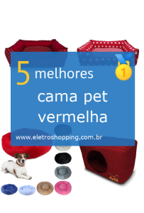 camas pets vermelhas