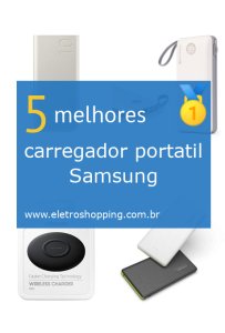 carregadores portáteis Samsung