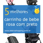 carrinhos de bebês rosa com preto