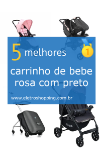 carrinhos de bebês rosa com preto