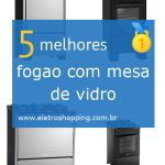 fogões com mesa de vidro