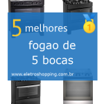 fogões de 5 bocas