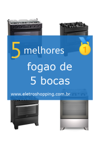 fogões de 5 bocas