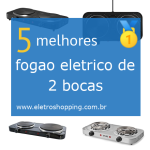 fogões elétricos de 2 bocas