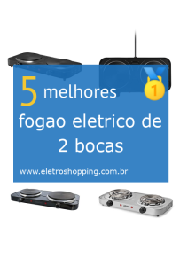 fogões elétricos de 2 bocas