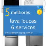 lava louças 6 serviços