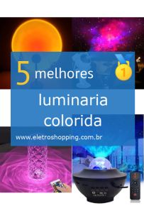 luminarias coloridas