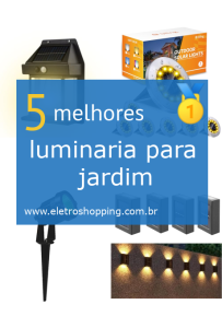 luminarias para jardim