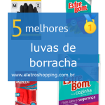 luvas de borracha