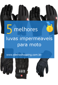 luvas impermeáveis para moto