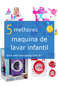 máquinas de lavar infantis