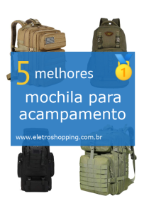 mochilas para acampamento
