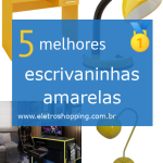 escrivaninhas amarelas