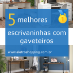escrivaninhas com gaveteiros